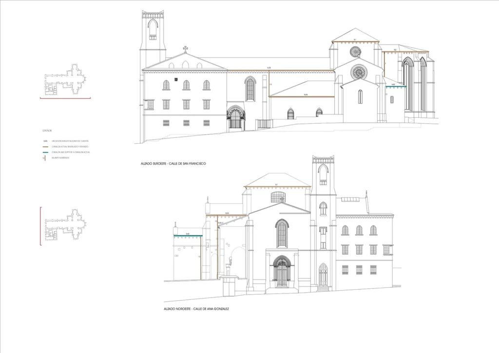 iglesia san francisco betanzos alzado